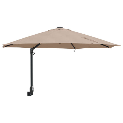 Havesol 248 x 248 x 148 cm Polyester og Stål Gråbrun