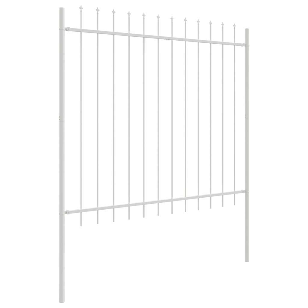 Havehegn 2 pcs Hvid 3,4 x 1,5 m Pulverlakeret stål
