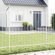 Havehegn 2 pcs Hvid 3,4 x 1,2 m Pulverlakeret stål