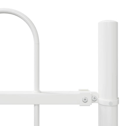 Havehegn 4 pcs Hvid 6,8 x 1,5 m Pulverlakeret stål