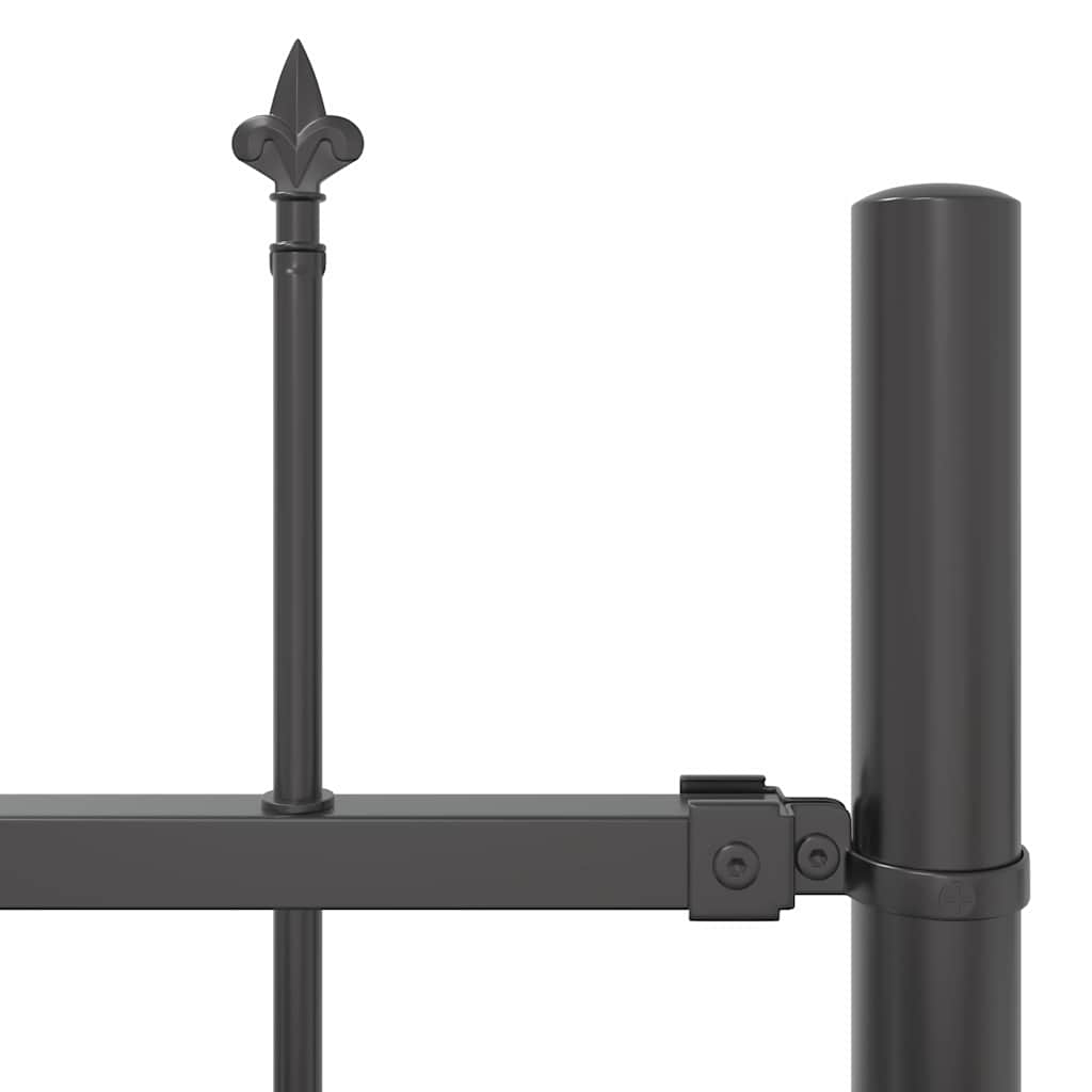 Havehegn 5 pcs Grå 8,5 x 1,2 m Pulverlakeret stål