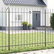 Havehegn 7 pcs Grå 11,9 x 1,5 m Pulverlakeret stål