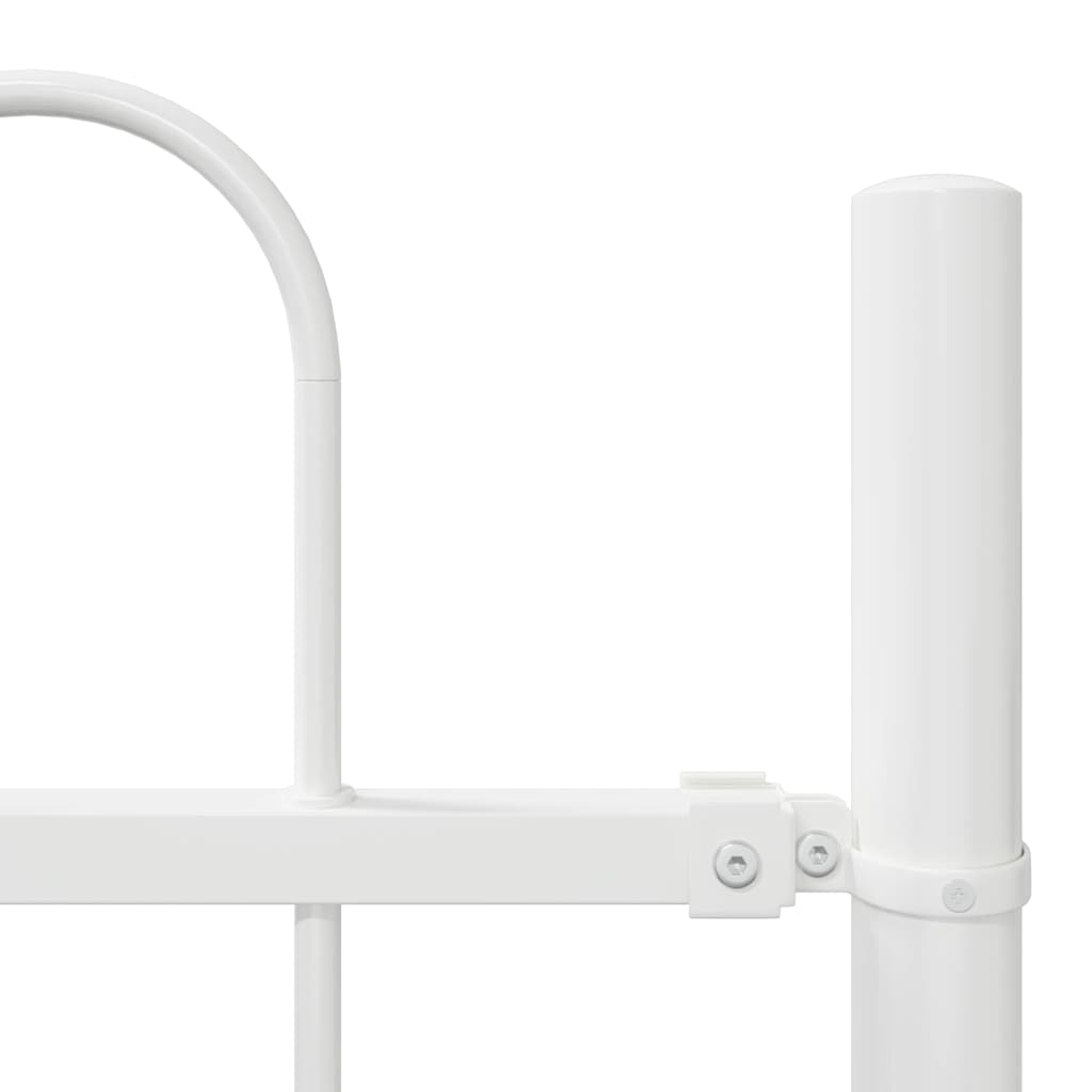 Havehegn 7 pcs Hvid 11,9 x 0,6 m Pulverlakeret stål