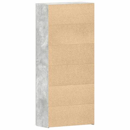 Sko skab 80 x 35.5 x 180 cm Konstrueret træ Grå