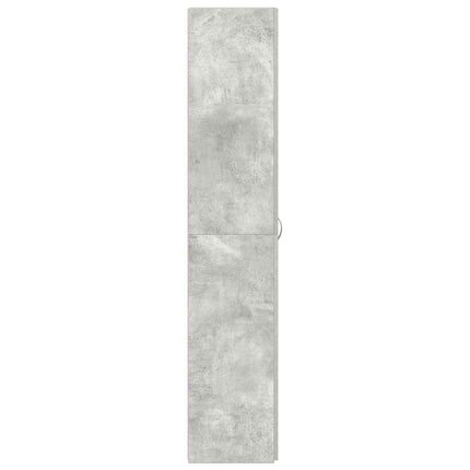 Sko skab 80 x 35.5 x 180 cm Konstrueret træ Grå