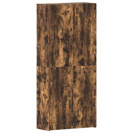 Sko skab med dør Flerfarvet 80 x 35.5 x 180 cm Konstrueret træ