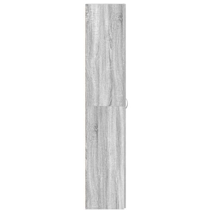 Sko skab 80 x 35.5 x 180 cm Konstrueret træ Grå