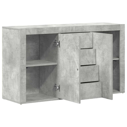 Sideboard Beton Grå 120 x 36 x 69 cm Konstrueret træ