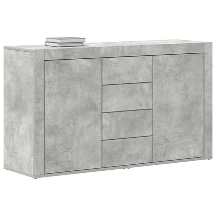 Sideboard Beton Grå 120 x 36 x 69 cm Konstrueret træ