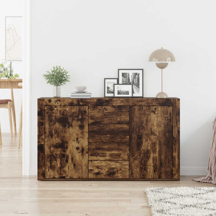 Sideboard Røget eg 120 x 36 x 69 cm Konstrueret træ