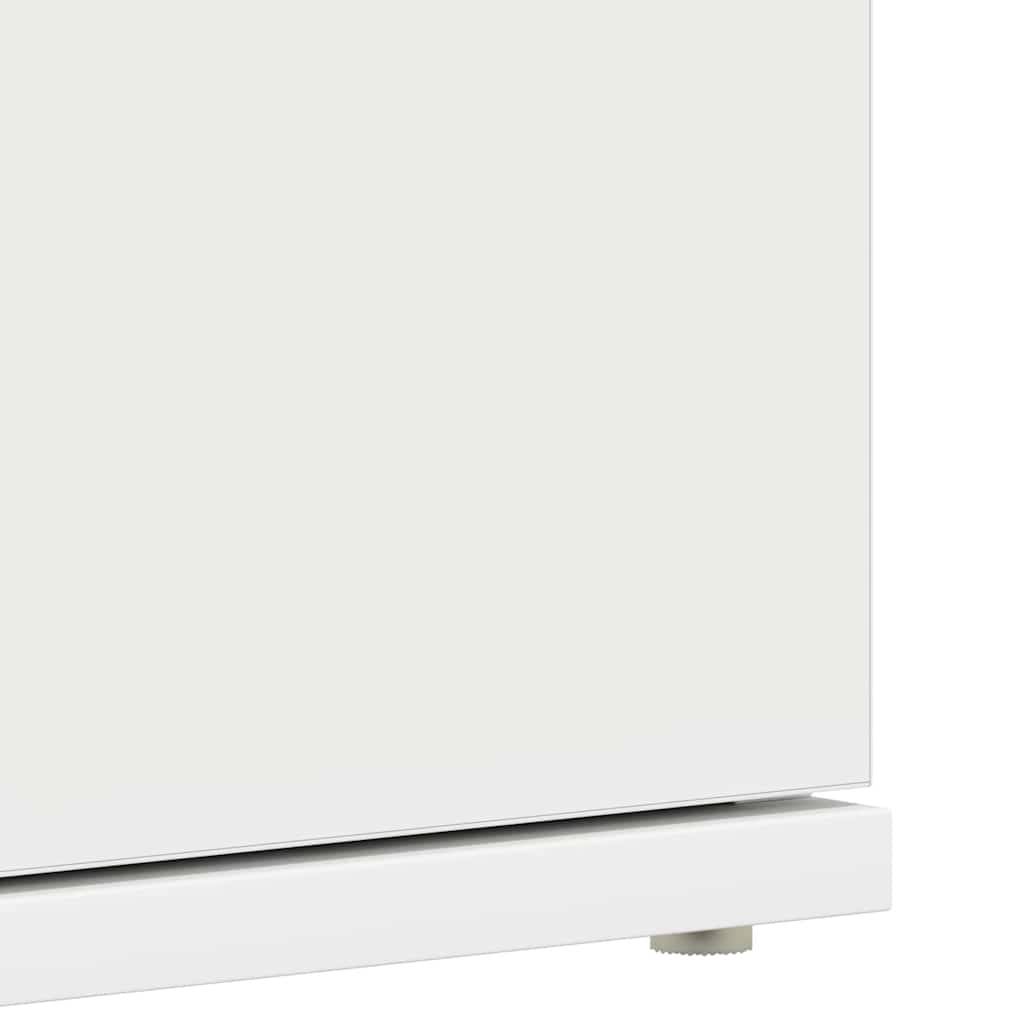 Sko skab med hylde Hvid 80 x 39 x 178 cm Konstrueret træ