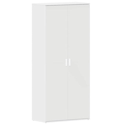 Sko skab 80 x 39 x 178 cm Konstrueret træ Hvid