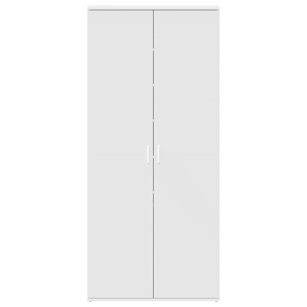Sko skab med hylde Hvid 80 x 39 x 178 cm Konstrueret træ