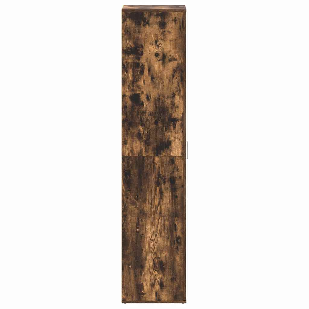 Sko skab med hylde Røget eg 80 x 39 x 178 cm Konstrueret træ