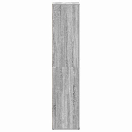 Sko skab 80 x 39 x 178 cm Konstrueret træ Grå Sonoma