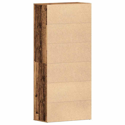Sko skab 80 x 39 x 178 cm Konstrueret træ Gammelt træ