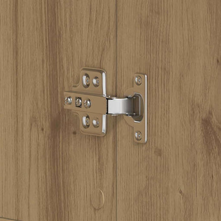 Sko skab 80 x 39 x 178 cm Konstrueret træ Artisan Egetræ