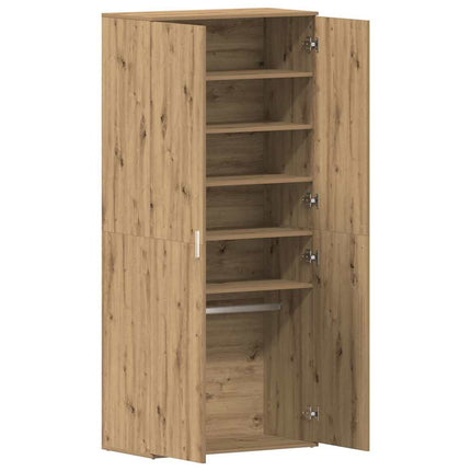 Sko skab 80 x 39 x 178 cm Konstrueret træ Artisan Egetræ