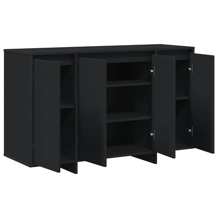 Sideboard Sort 120 x 41 x 75 cm Konstrueret træ