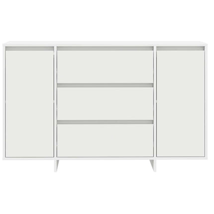 Sideboard med skuffe Hvid 120 x 41 x 75 cm Konstrueret træ
