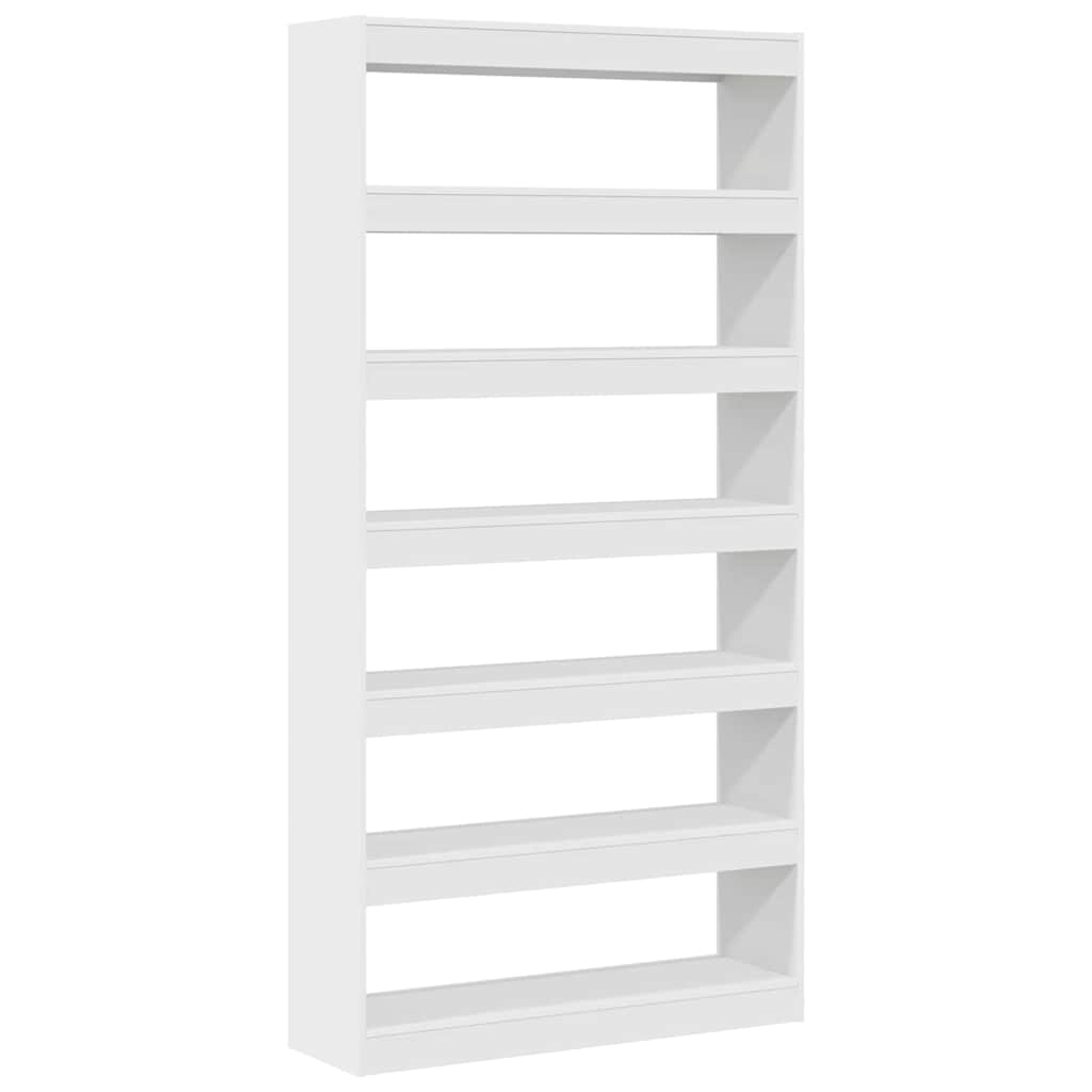 Bogskab Hvid 100 x 30 x 198 cm Konstrueret træ