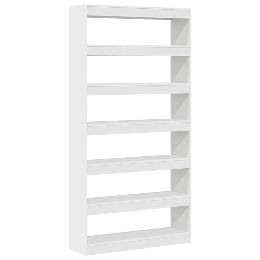 Bogskab Hvid 100 x 30 x 198 cm Konstrueret træ