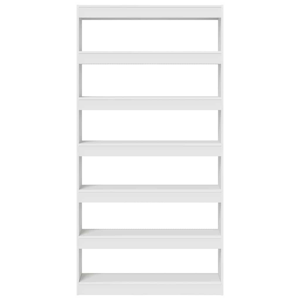 Bogskab Hvid 100 x 30 x 198 cm Konstrueret træ