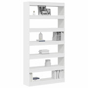Bogskab Hvid 100 x 30 x 198 cm Konstrueret træ