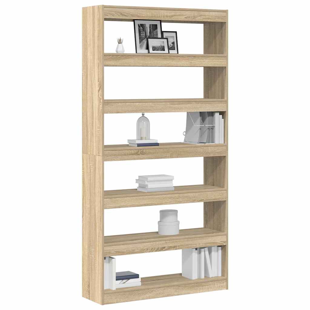 Bogskab Sonoma eg 100 x 30 x 198 cm Konstrueret træ