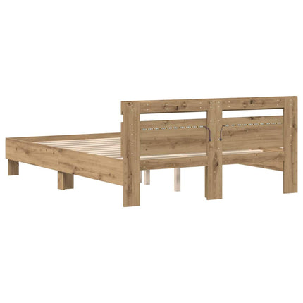 Sengestel Artisan Egetræ 140 x 190 cm Konstrueret træ