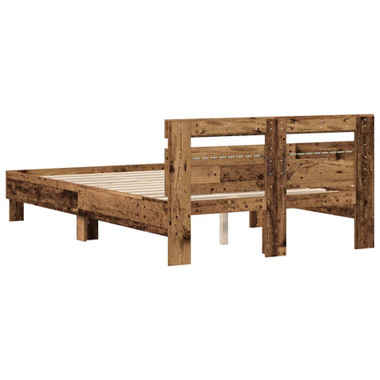 Sengestel Gammelt træ 120 x 190 cm Konstrueret træ