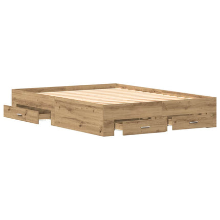 Sengestel Artisan Egetræ 135 x 190 cm Konstrueret træ