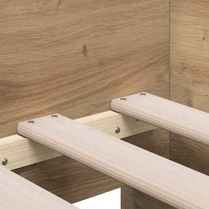 Daybed med skuffe Artisan Egetræ 90 x 200 cm Konstrueret træ