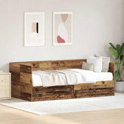Daybed med hovedgærde Gammelt træ 75 x 190 cm Konstrueret træ
