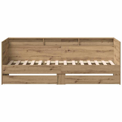 Daybed med skuffe Artisan Egetræ 75 x 190 cm Konstrueret træ