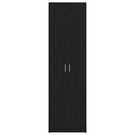 Garderobeskab Sort eg 55 x 25 x 189 cm Konstrueret træ