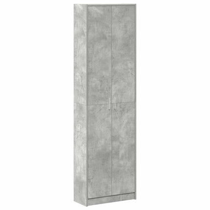 Garderobeskab Beton Grå 55 x 25 x 189 cm Konstrueret træ