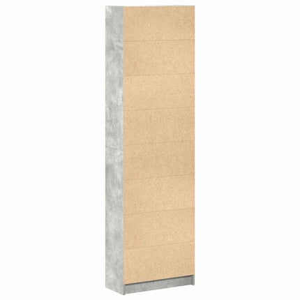 Garderobeskab Beton Grå 55 x 25 x 189 cm Konstrueret træ