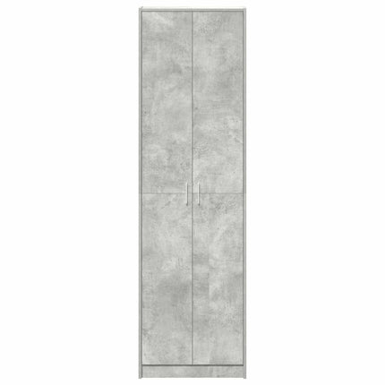 Garderobeskab Beton Grå 55 x 25 x 189 cm Konstrueret træ