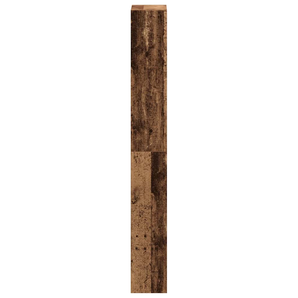 Sko skab med dør Gammelt træ 80 x 21 x 163,5 cm Konstrueret træ
