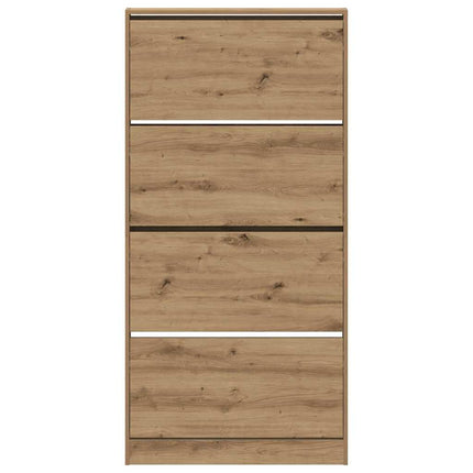 Sko skab 80 x 21 x 163,5 cm Konstrueret træ Artisan Egetræ