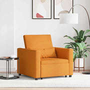 Utrækkelig sovesofa enkelt Mørkegul 90 x 165 x 87 cm Stof