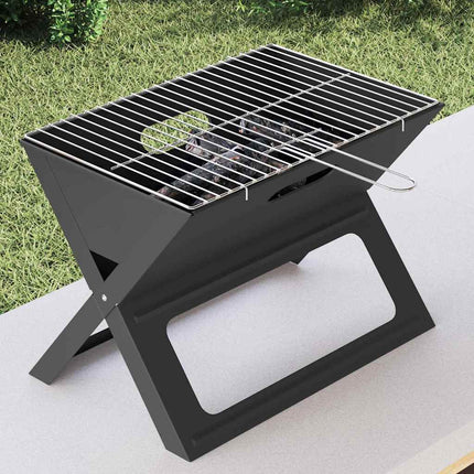 Udendørs grill 46 x 31 x 31 cm Stål Sort