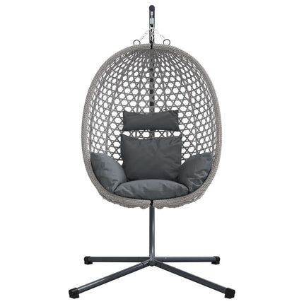 Hængende æggestol polyrattan 104 x 100 x 191 cm