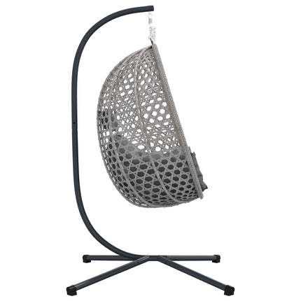 Hængende æggestol polyrattan 104 x 100 x 191 cm