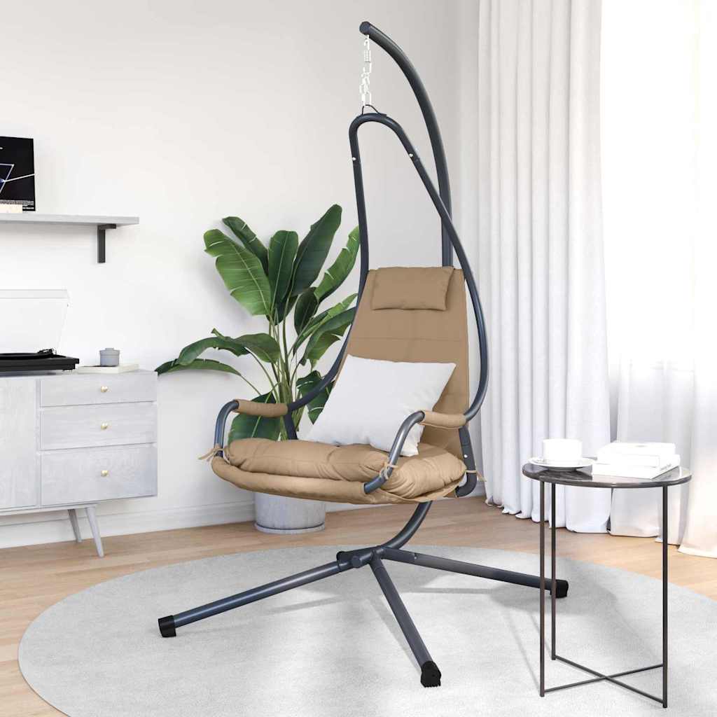 Hængende æggestol Gråbrun 94 x 107 x 196.5 cm Stål