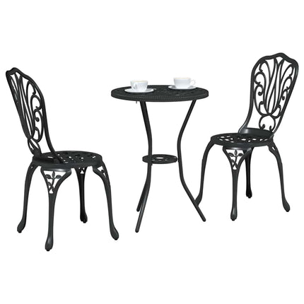 Have Bistro Sæt 3 pcs Sort Aluminium