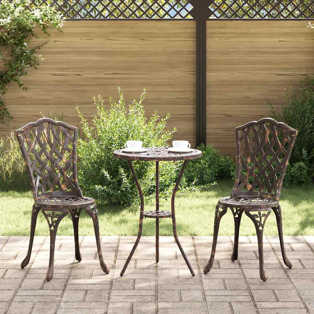 Have Bistro Sæt 3 pcs Bronze Aluminium billede