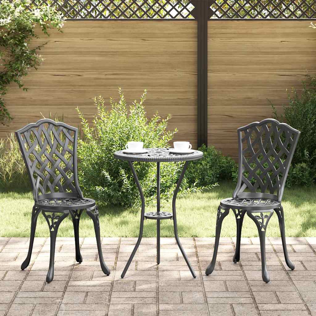 Have Bistro Sæt 3 pcs Sort Aluminium