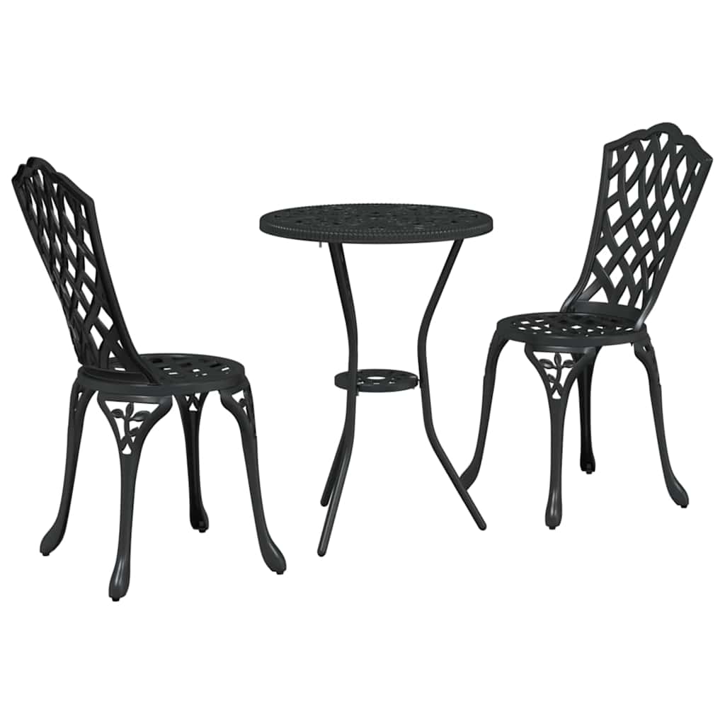 Have Bistro Sæt 3 pcs Sort Aluminium